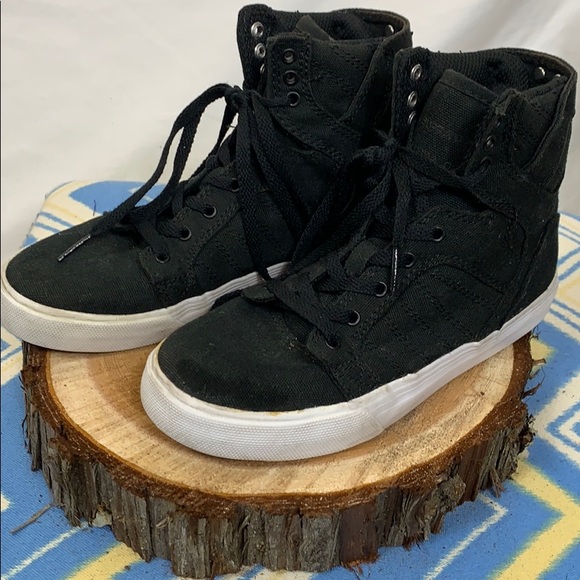 supra black high top sneakers
